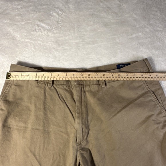Polo Ralph Lauren Chino Shorts Mens 40 Brown Tan 6" Inseam Classic Fit Preppy - Picture 3 of 8